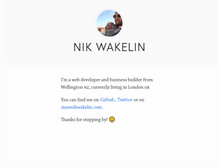 Tablet Screenshot of nikwakelin.com
